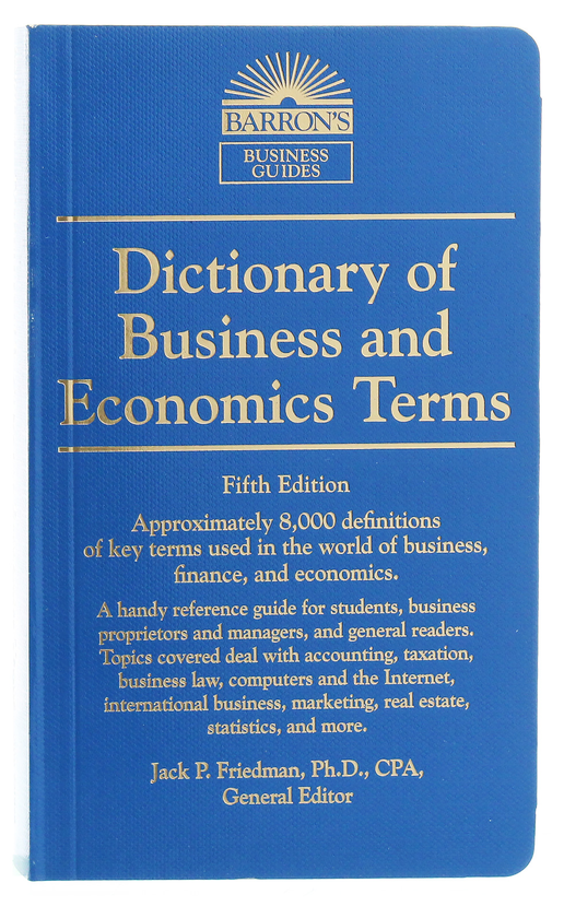 Паперова книга «Dictionary of Business and Economics Terms», автор Джек П. Фрідман - фото №1