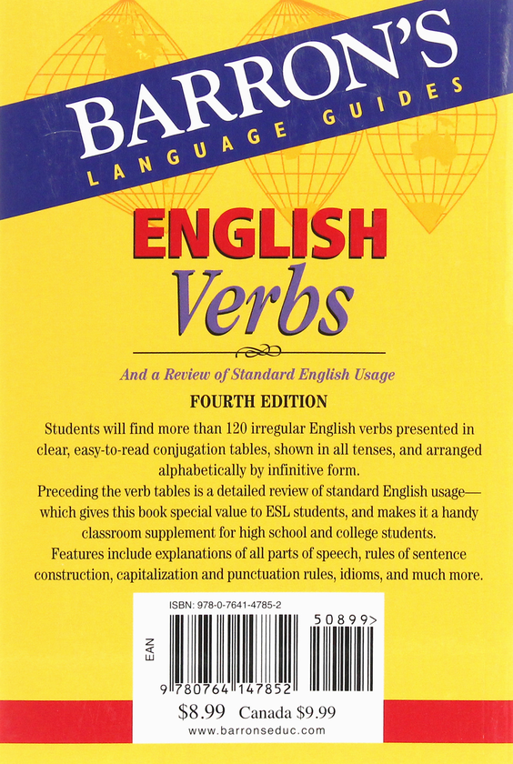 Бумажная книга «English Verbs: And a Review of Standard English Usage», авторов Винсент Хоппер, Джордж Эренхафт - фото №1