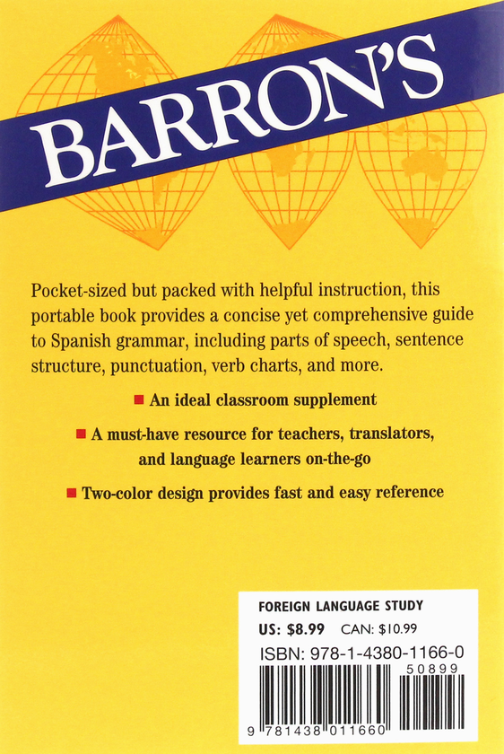 Паперова книга «Pocket Spanish Grammar», автор Крістофер Кендріс - фото №1