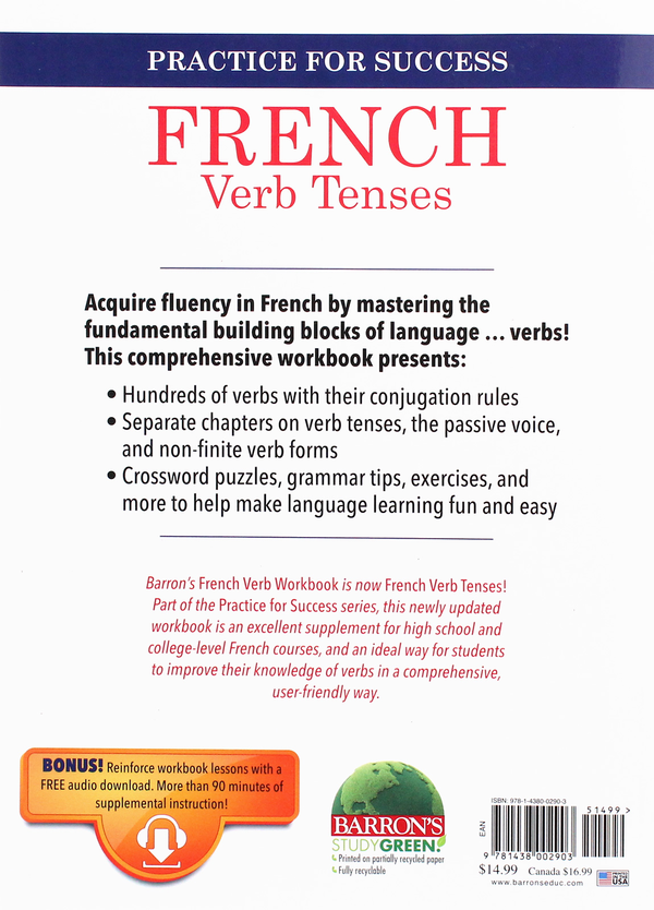 Паперова книга «French Verb Tenses», автор Джеффрі Т Чемберлен - фото №1