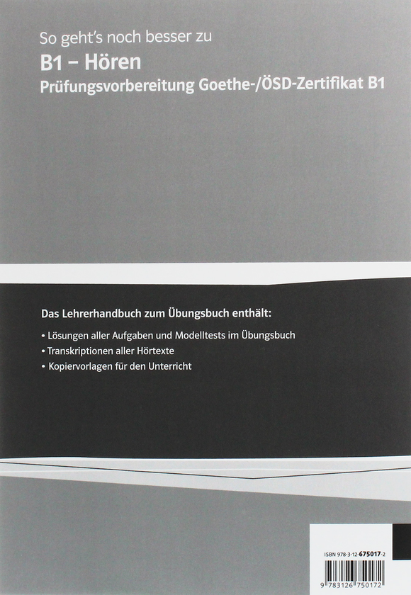 Паперова книга «So geht's zu B1 - Hören. Lehrerhandbuch» - фото №1