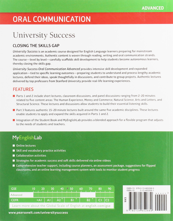 Бумажная книга «University Success Oral Communication Advanced SB+Lab» - фото №1