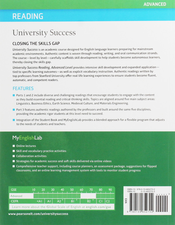 Бумажная книга «University Success Reading Advanced SB+Lab» - фото №1