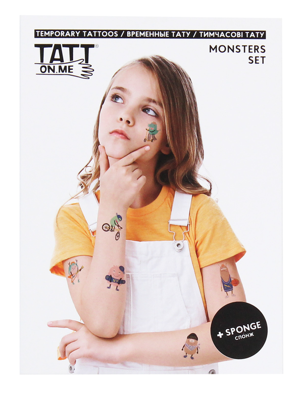 «Временные тату TATTon.me Monsters set», бренда TATTon.me - фото №1