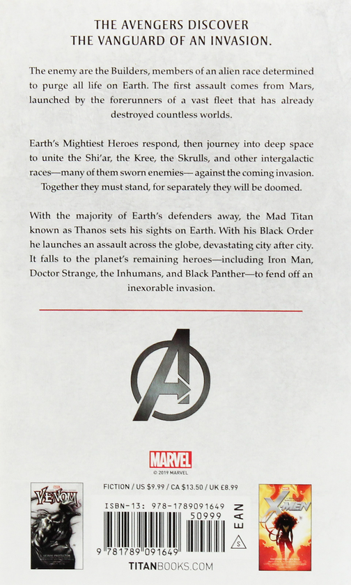 Паперова книга «Avengers. Infinity Prose Novel», автор Джеймс Мур - фото №1
