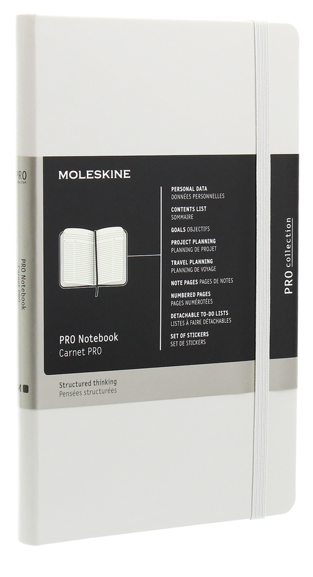  «Записная книга Moleskine PRO недатированная серая (PROPFNTB3HG24)», бренда Moleskine - фото №1