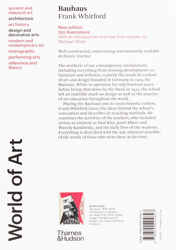 Бумажная книга «Bauhaus. World of Art», автор Фрэнк Уитфорд - фото №1