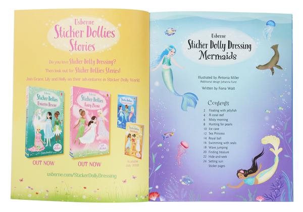 Бумажная книга «Sticker Dolly Dressing. Mermaids», автор Фиона Уотт - фото №1