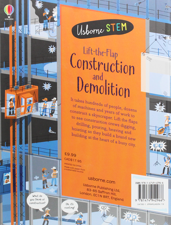 Бумажная книга «Lift-the-Flap. Construction and Demolition», автор Джером Мартин - фото №1