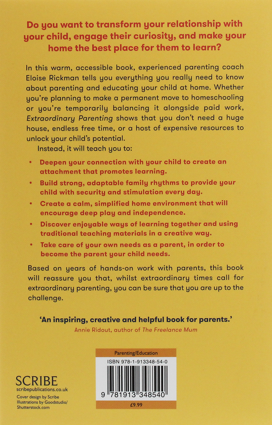 Паперова книга «Extraordinary Parenting. The essential guide to parenting and educating at home», автор Елоїза Рікман - фото №1