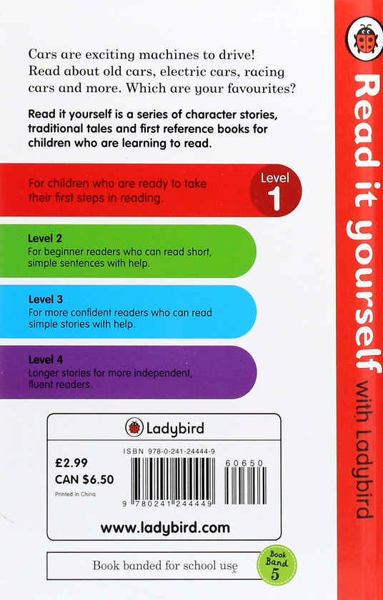 Бумажная книга «Cars. Read It Yourself with Ladybird. Level 1», автор Кэтрин Бейкер - фото №1