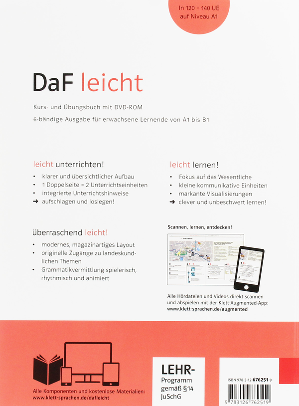 Паперова книга «DaF leicht. Kurs- und Ubungsbuch A1.2 (+DVD-Rom)» - фото №1