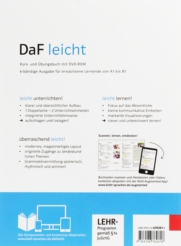 Паперова книга «DaF leicht. Kurs- und Ubungsbuch B1.2 (+ DVD-Rom)» - фото №1