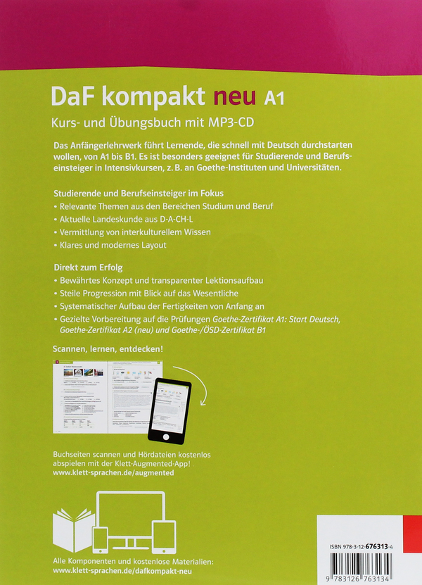 Бумажная книга «DaF kompakt neu A1. Kurs- und Übungsbuch (+CD-Rom)» - фото №1
