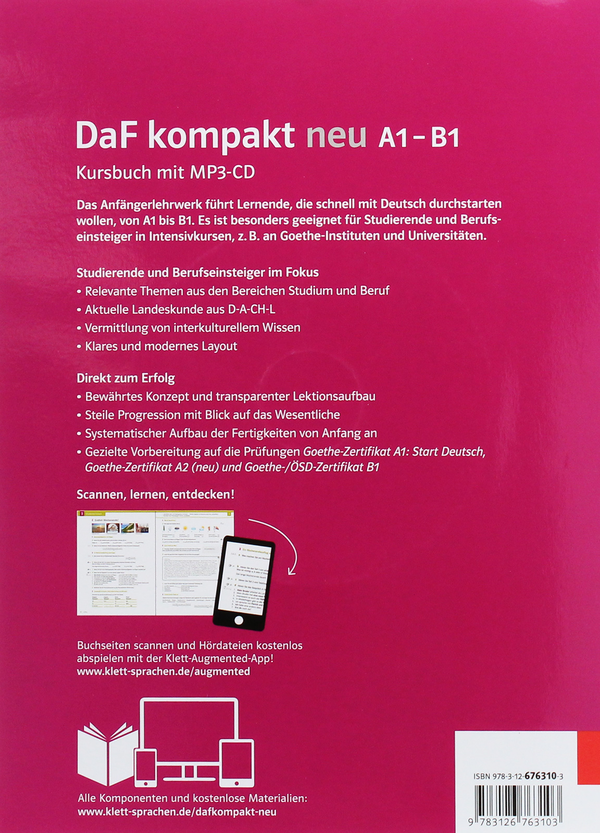 Бумажная книга «DaF kompakt neu A1-B1. Kursbuch (+CD-Rom)» - фото №1