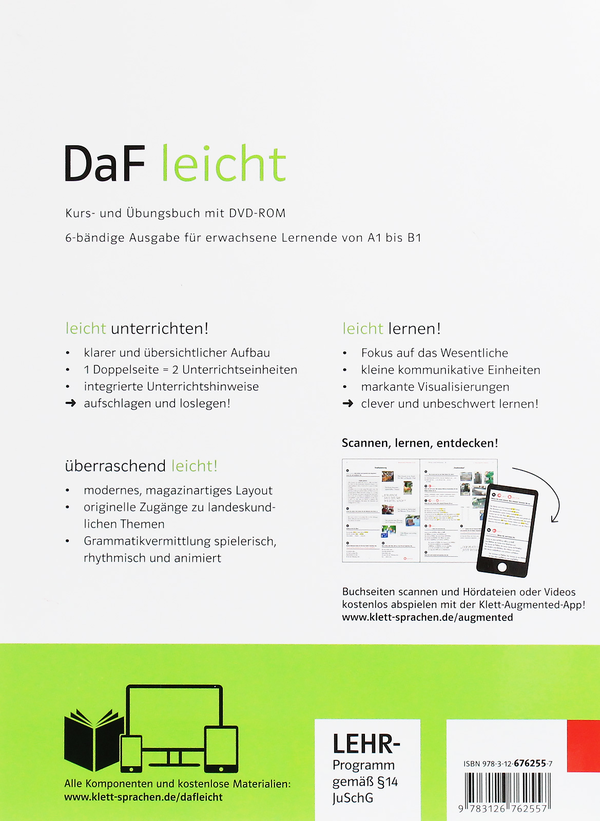 Паперова книга «DaF leicht. Kurs- und Ubungsbuch A2.1 (+DVD-Rom)» - фото №1