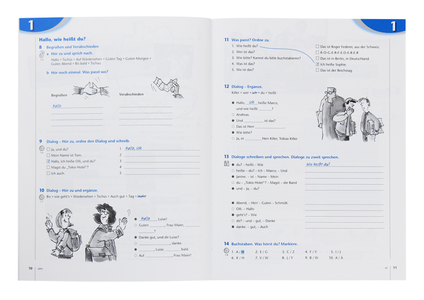 [object Object] «geni@l klick. Arbeitsbuch A1.1», авторів Маруська Маріотта, Біргітта Фрьоліх - фото №5 - мініатюра