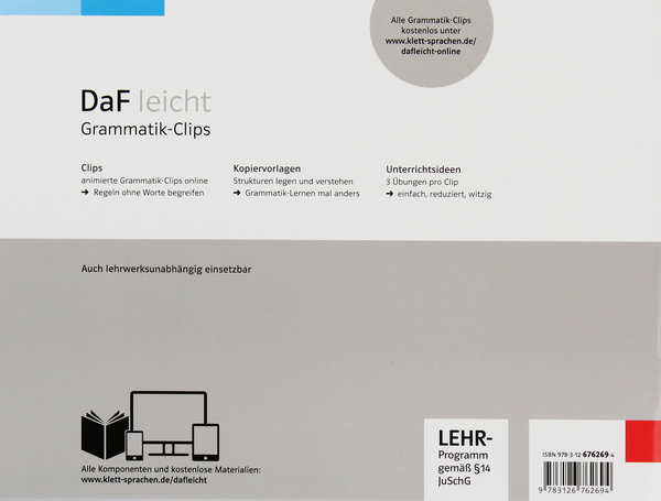 Паперова книга «DaF leicht. Grammatik-Clips B1» - фото №1