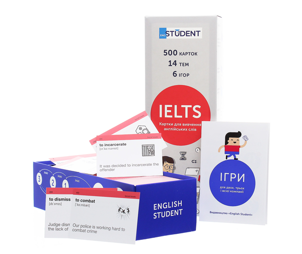 Бумажная книга «IELTS. Картки для вивчення англійських слів. 500 карток» - фото №1