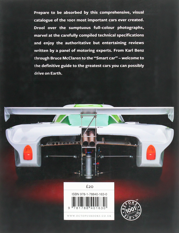 Бумажная книга «1001 Cars To Dream of Driving Before You Die», автор Саймон Хэптинстелл - фото №1