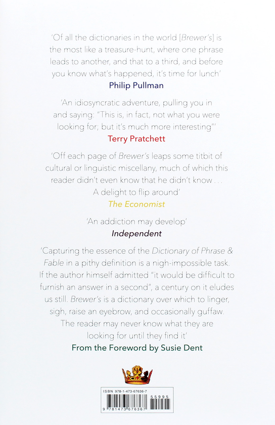 Бумажная книга «Brewer's Dictionary of Phrase and Fable (20th edition)», автор Сьюзи Дент - фото №1