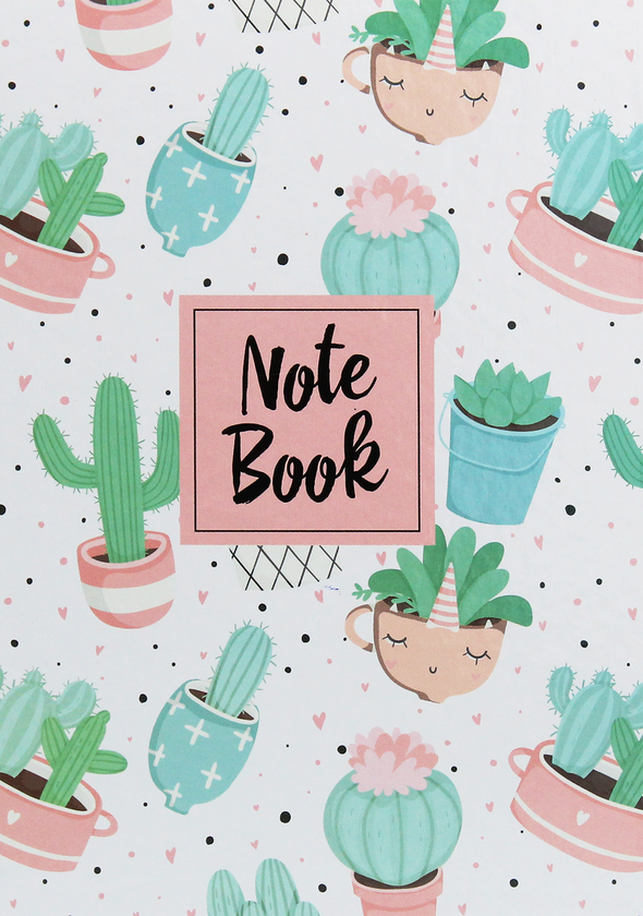 Паперова книга «Notebook Кактуси. Блокнот для записів А5» - фото №1