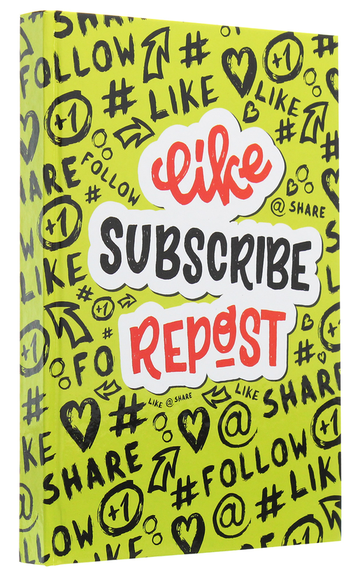 Паперова книга «Like Repost. Блокнот для записів А5» - фото №1