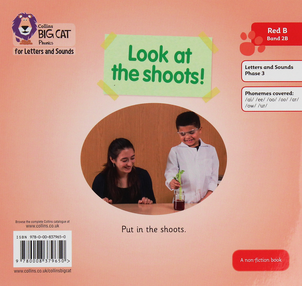 Паперова книга «Look at the shoots! Collins Big Cat Phonics for Letters and Sounds. Band 02b/Red B», автор Клер Велш - фото №1
