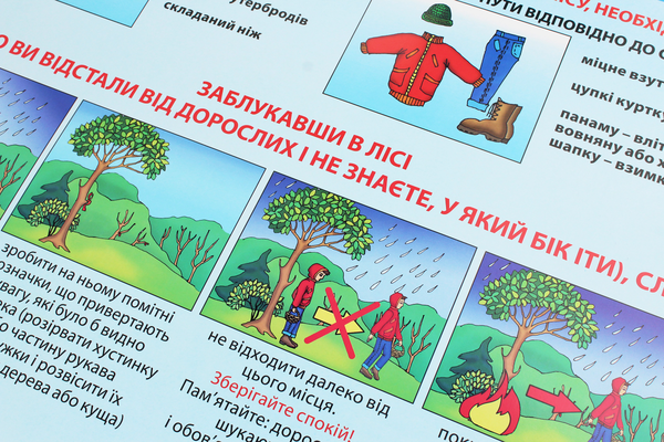 Бумажная книга «Правила поведінки на природі (у лісі). Плакат» - фото №1