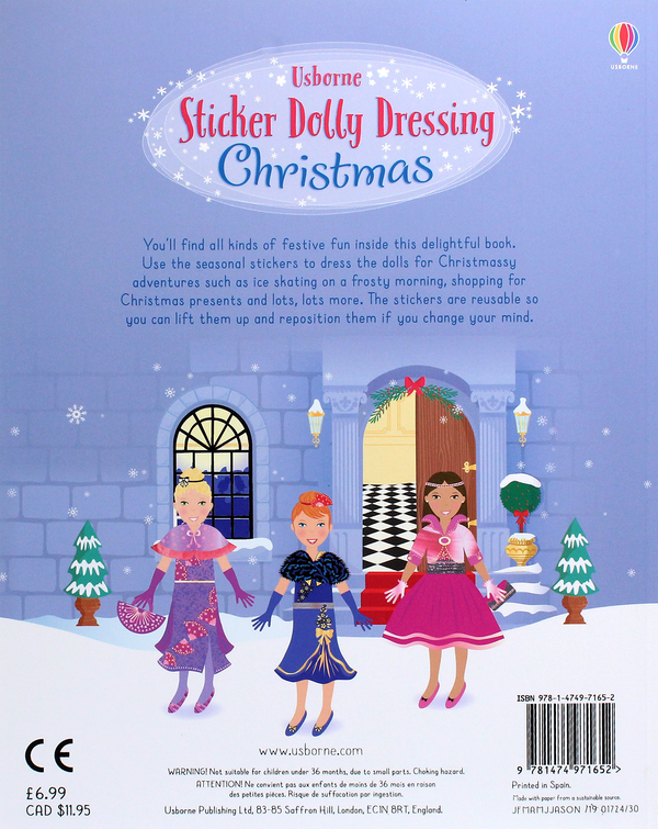 Книга «Sticker Dolly Dressing Christmas » Катріона Кларк, купити за