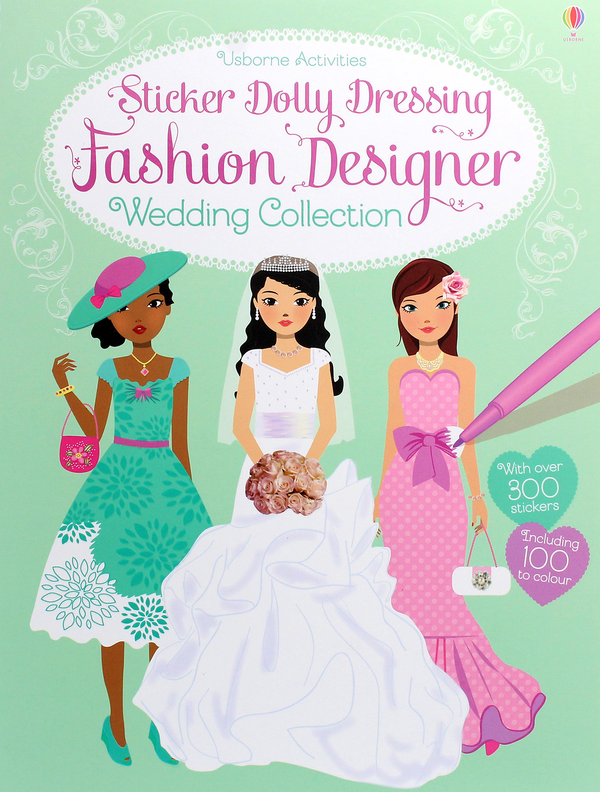Паперова книга «Sticker Dolly Dressing Fashion Designer. Wedding Collection», автор Фіона Вотт - фото №1