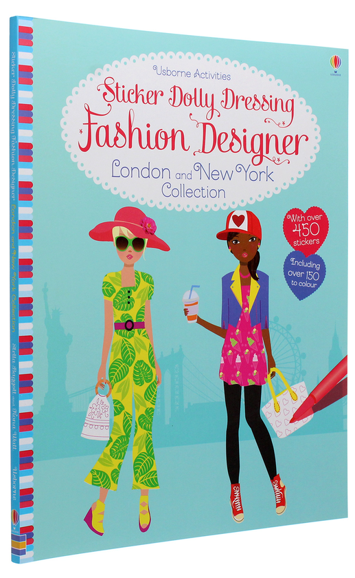 Бумажная книга «Sticker Dolly Dressing Fashion Designer. London and New York Collection», автор Фиона Уотт - фото №1
