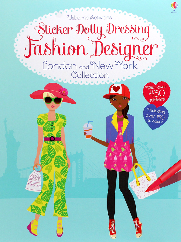 Бумажная книга «Sticker Dolly Dressing Fashion Designer. London and New York Collection», автор Фиона Уотт - фото №1
