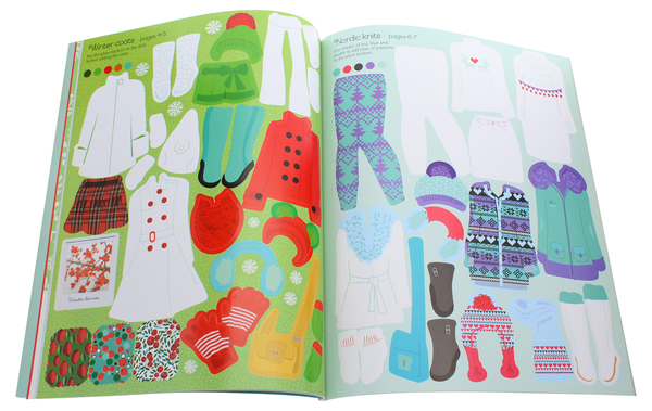 Бумажная книга «Sticker Dolly Dressing Fashion Designer. Winter Collection», автор Фиона Уотт - фото №1