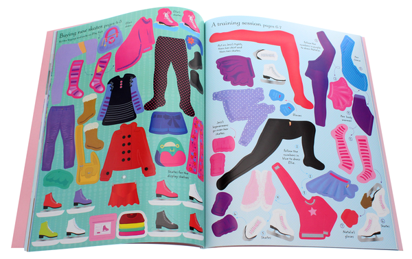 Бумажная книга «Sticker Dolly Dressing Ice Skaters», автор Фиона Уотт - фото №1