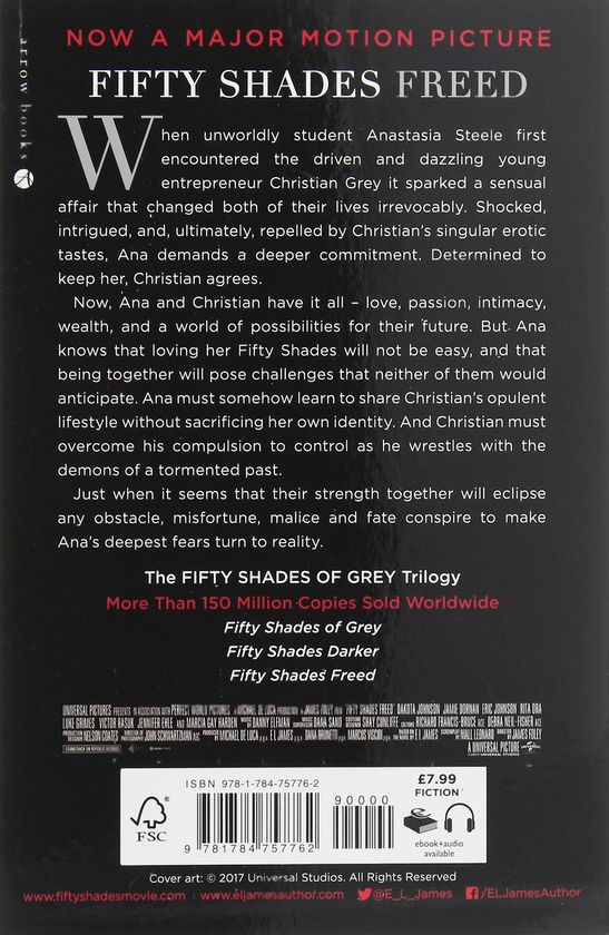 Паперова книга «Fifty Shades Freed (Film Tie-In)», автор Е. Л. Джеймс - фото №1