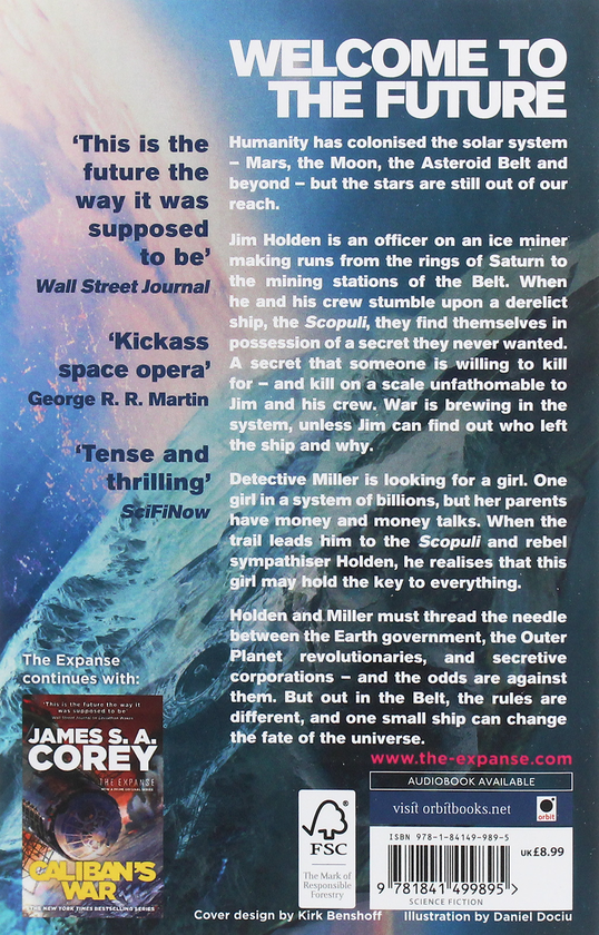 Паперова книга «Leviathan Wakes», автор Джеймс Корі - фото №1