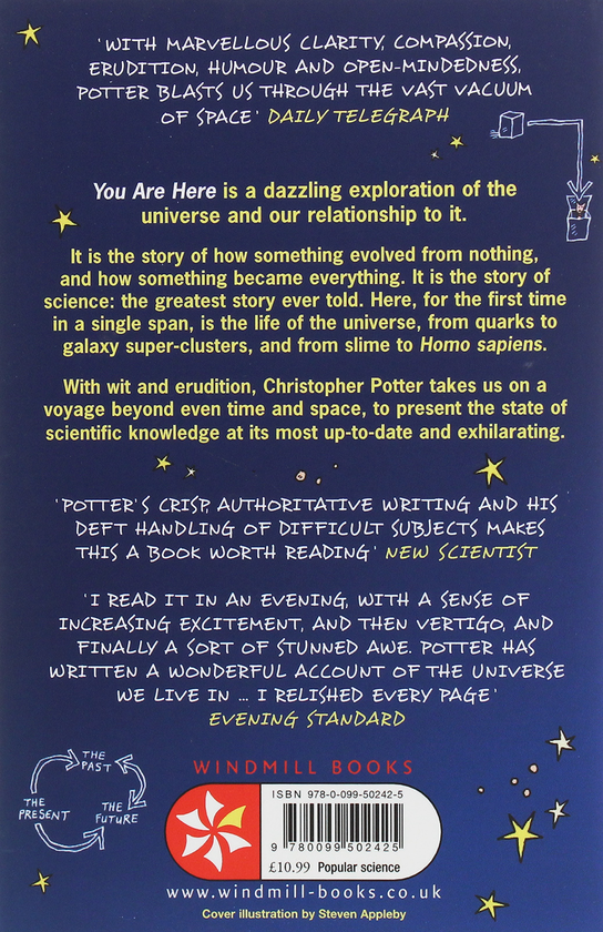 Паперова книга «You Are Here. A Portable History of the Universe», автор Крістофер Поттер - фото №1