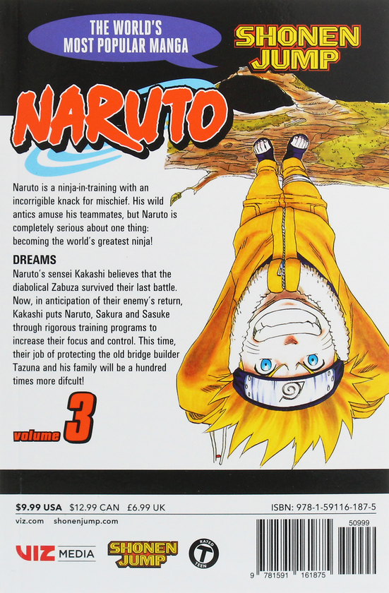 Паперова книга «Naruto. Volume 3», автор Масаси Кісімото - фото №1