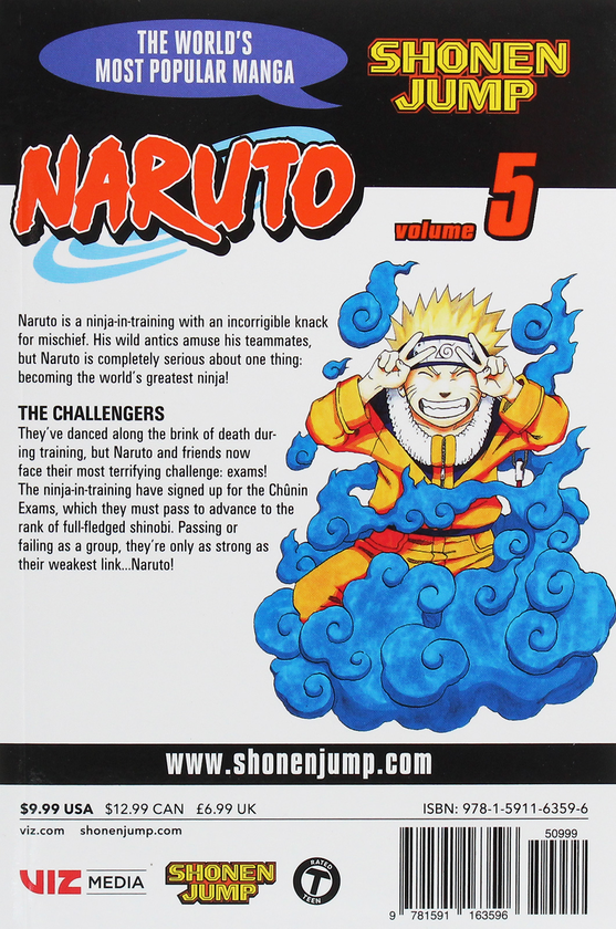 Паперова книга «Naruto. Volume 5», автор Масаси Кісімото - фото №1