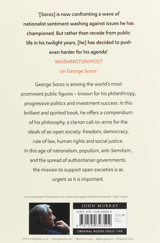 Бумажная книга «In Defence of Open Society», автор Джордж Сорос - фото №1