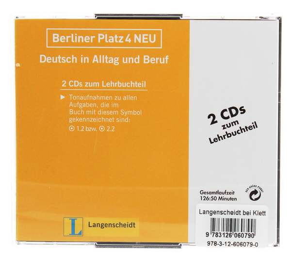 Бумажная книга «Berliner Platz 4 NEU Deutsch in Alltag und Beruf 2 Audio-CDs zum Lehrbuch», авторов Сьюзан Кауфманн, Лутц Рорманн - фото №1