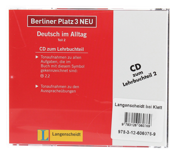 Бумажная книга «Berliner Platz 3 NEU Deutsch im Alltag Audio-CD zum Lehrbuch, Teil 2», авторов Сьюзан Кауфманн, Лутц Рорманн - фото №1