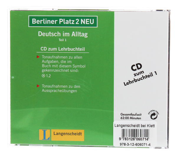 Бумажная книга «Berliner Platz 2 NEU Deutsch im Alltag Audio-CD zum Lehrbuch, Teil 1», авторов Кристиан Лемке, Тео Шерлинг, Лутц Рорманн - фото №1