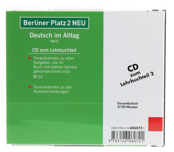 Бумажная книга «Berliner Platz 2 NEU Deutsch im Alltag Audio-CD zum Lehrbuch, Teil 2», авторов Кристиан Лемке, Тео Шерлинг, Лутц Рорманн - фото №1