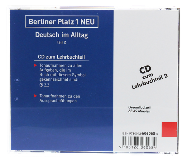 Бумажная книга «Berliner Platz 1 NEU Deutsch im Alltag Audio-CD zum Lehrbuch, Teil 2», авторов Кристиан Лемке, Тео Шерлинг, Лутц Рорманн - фото №1
