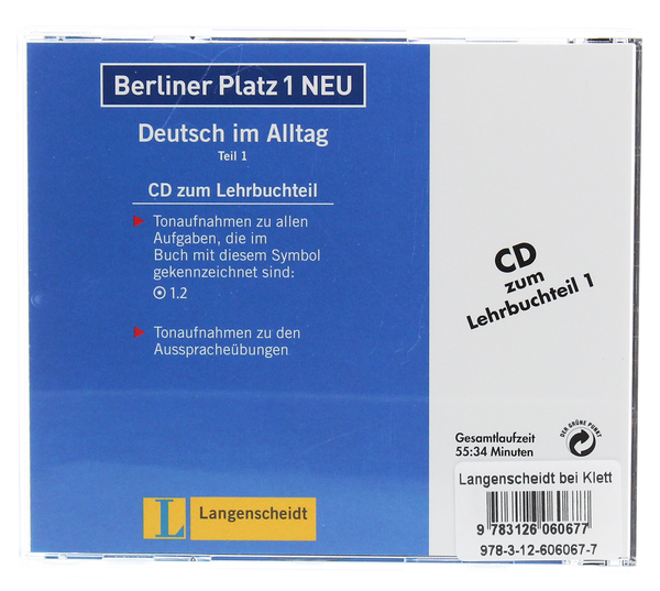 Бумажная книга «Berliner Platz 1 NEU Deutsch im Alltag Audio-CD zum Lehrbuch, Teil 1», авторов Кристиан Лемке, Тео Шерлинг, Лутц Рорманн - фото №1