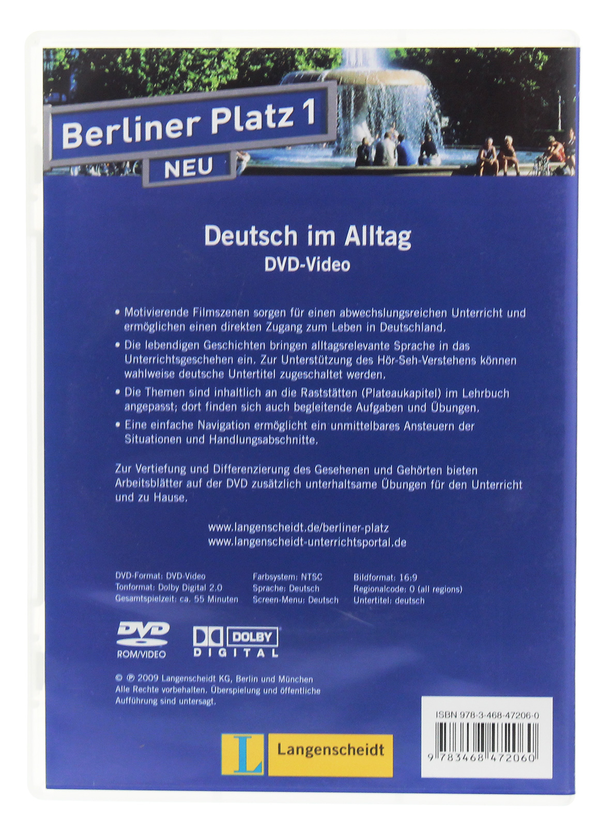 Бумажная книга «Berliner Platz 1 NEU Deutsch im Alltag DVD-Video», автор Тео Шерлинг - фото №1