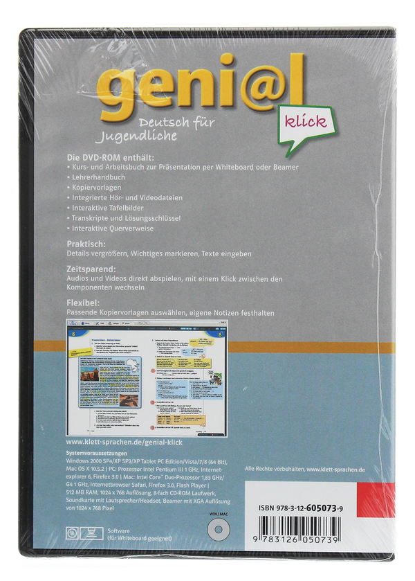 Бумажная книга «geni@l klick digital B1 Deutsch als Fremdsprache für Jugendliche Lehrwerk digital mit interaktiven Tafelbildern DVD-ROM», автор Сьюзи Келлер - фото №1