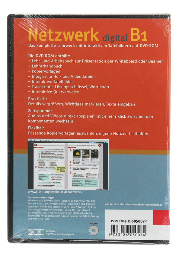 Бумажная книга «Netzwerk digital B1 Deutsch als Fremdsprache Lehrwerk digital mit interaktiven Tafelbildern, DVD-ROM», авторов Хелен Шмитц, Таня Майр-Зибер, Пауль Руш, Стефани Денглер, Катя Вирт - фото №1